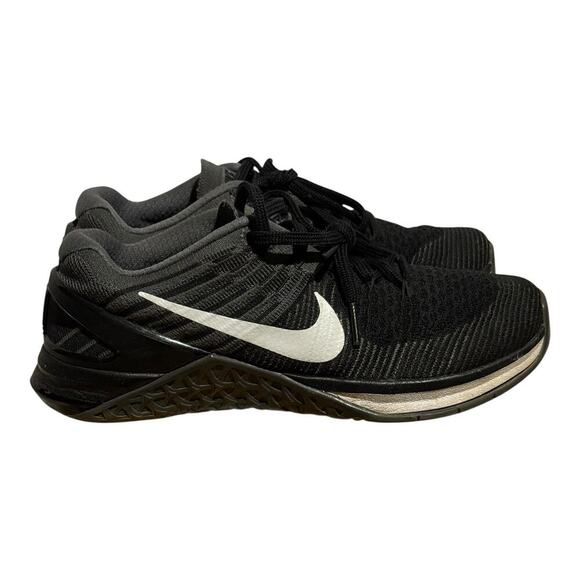 Nike Metcon 3 Black White Training Shoes Men's Size 7.5 849809-005 Crossfit - Picture 1 of 8